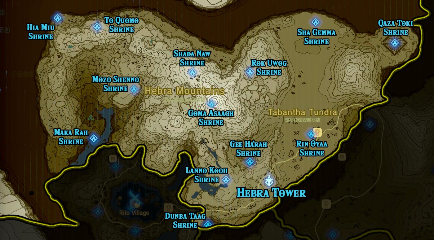 Zelda Breath of the Wild 120 shrines locations (map link in description) 